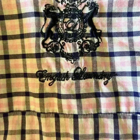 English Laundry Men’s Dress Shirt. Size 16-16.5, Large. Navy/Pink. Preowned. - Picture 6 of 8